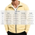 thumbnail image 3 of XRoczxe Men's Full Zip Up Track Jacket, Stand Collar Solid Color Sweatshirt, Casual Long Sleeve Lightweight Coat with Pockets for Spring Fall Daily Wear, 3 of 7