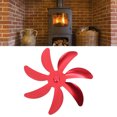 thumbnail image 1 of 7 Blades Aluminum Alloy Blade Stove Fan Fireplace Fan Blade Replacement, 1 of 8