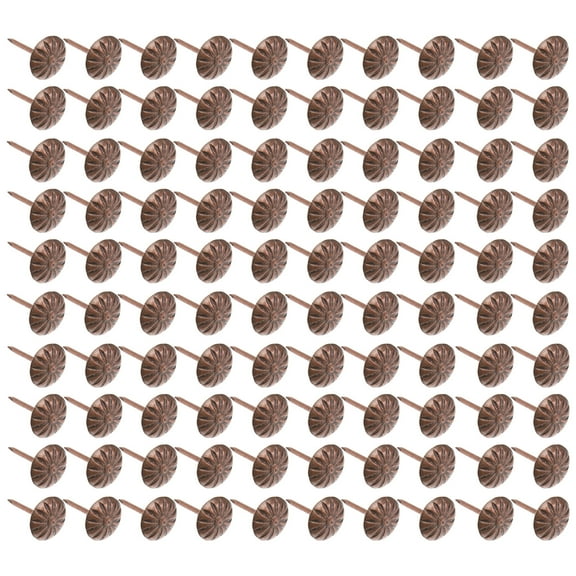 HOKARUA 300Pcs Vintage DIY Decorative Tacks Home Furniture Upholstery Tacks Red Bronze