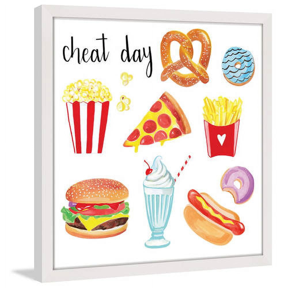 Marmont Hill "Cheat Day" by Molly Rosner Framed Painting Print