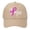 Khaki, variant on Unisex Breast Cancer Awareness Hope Letter Embroidery Duck Tongue Cap Casual Curved Brim Hat Beige