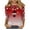 Red#christmas eve tops for women, variant on Lcziwo Shirts for Women 3/4 Sleeve Xmas Holiday Crew Neck Tees Funny Wine Glass Print Elegant Tops Fall Fashion Casual Trendy Blouses Red,XXXXL