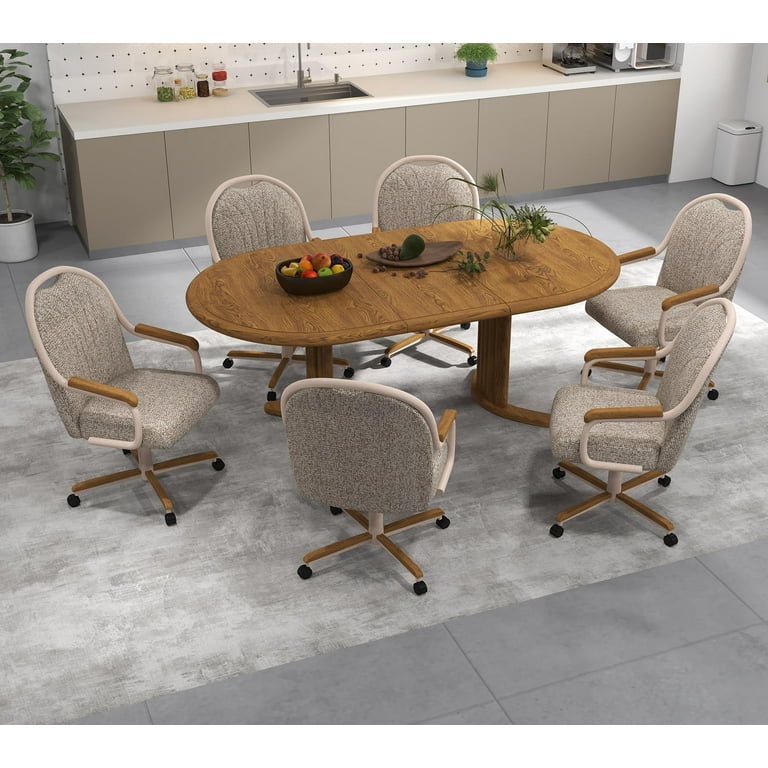 Chromcraft Douglas 2 Casual Dining Chairs Classic Swivel