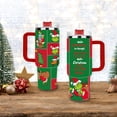 thumbnail image 5 of Funny Christmas Tumbler for Women Men,40 oz Stainless Steel Insulated Travel Tumbler,Christmas Coffee Mug with Lid and Straw Xmas Cups Keep Drinks Cold & Hot,White Elephant Gifts Stocking Stuffer, 5 of 6