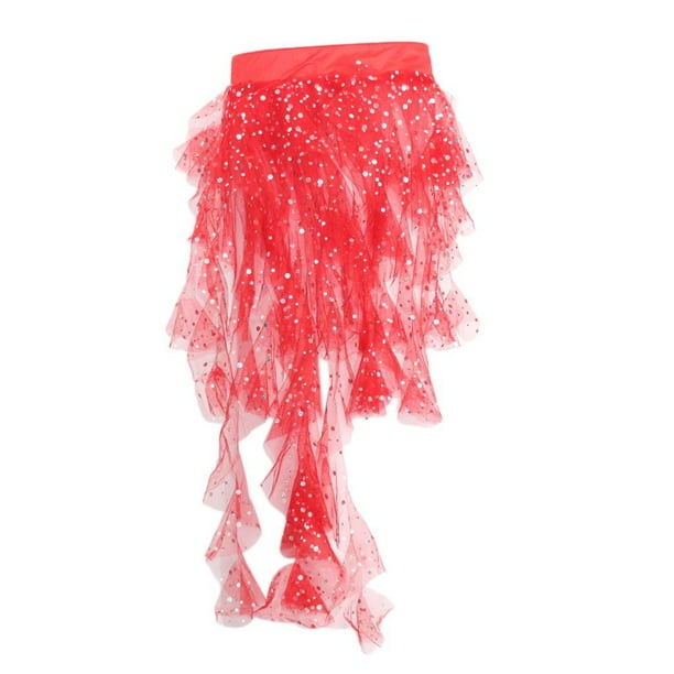 Bufanda de Cadera de s Mujeres Bor Bufandas de Cadera Del Del Triángulo Traje de Danza Del Vientre, Elección D - rojo Sunnimix Bufanda de la cadera de la danza de vientre