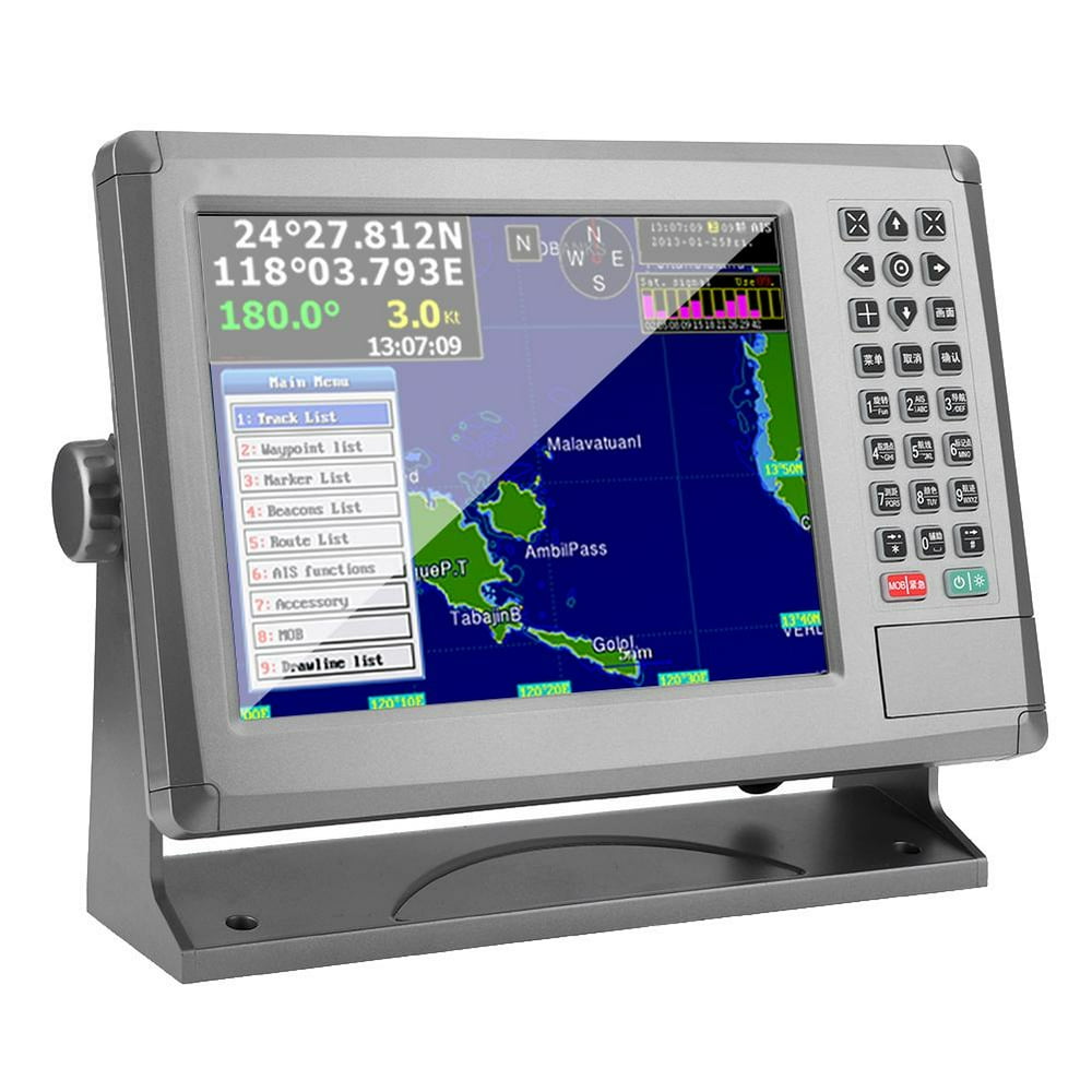 Tebru 10.4In Marine Gps Navigator, Xf1069B AIS Collision Avoidance