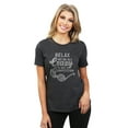 thumbnail image 2 of Relax, We're All Crazy It's Not A Competition Women's Fashion Relaxed T-Shirt Tee Charcoal Gray X-Large, 2 of 3