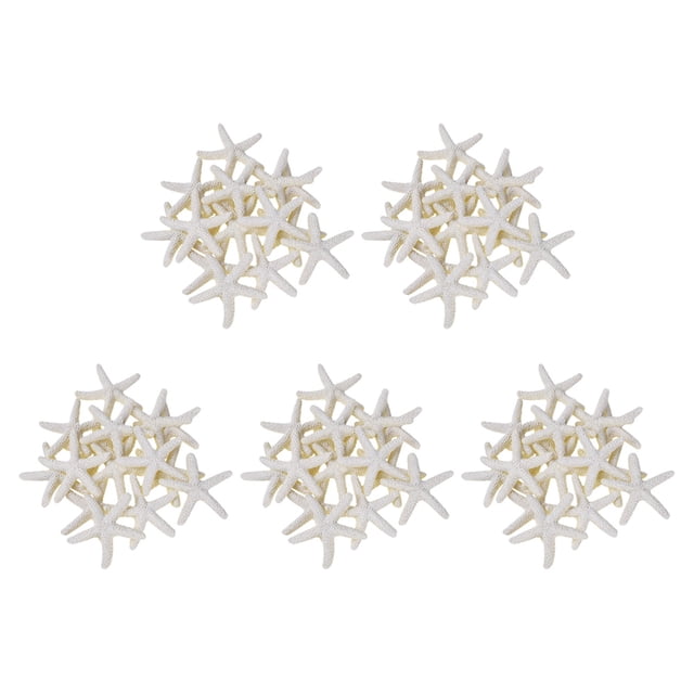 75 Pieces Creamy-White Pencil Finger Starfish for Wedding Decor, Home Decor and Craft Project