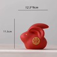 thumbnail image 3 of Cute Rabbit Statue Animal Model for Bookshelf Decoration Birthday Room Desktop Tabletop Rabbit Figurine Resin Craft Gift 12.5cmx9.5cmx12cm double ears, 3 of 9