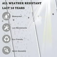 thumbnail image 6 of Superjoe High Impact Polystyrene Adirondack Chair Weather Resistant for Patio Deck Garden, Backyard, White, 6 of 6
