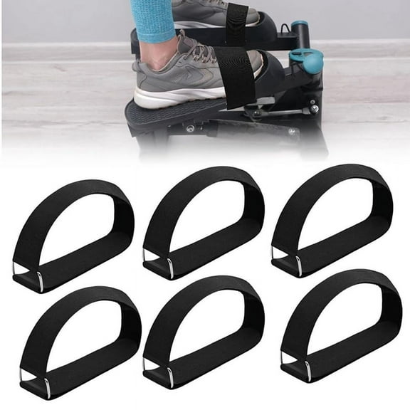 6pcs Adjustable Pedal Straps for Ellipse Leg Exerciser Machine