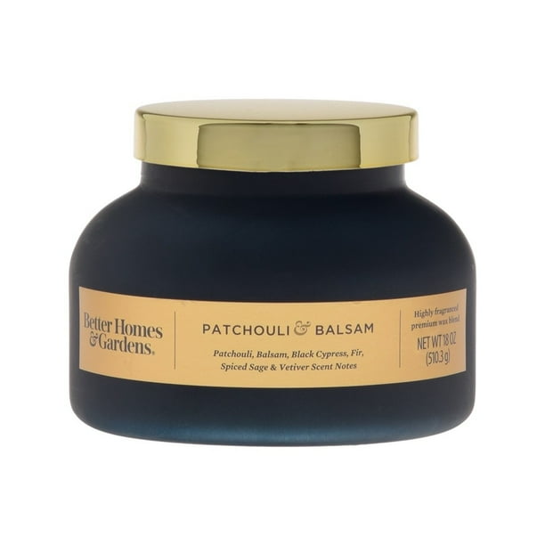 Better Homes & Gardens Patchouli & Balsam Scented 2Wick Bell Jar