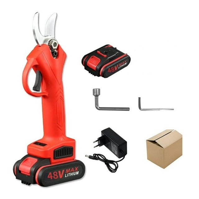 88V 48V Cordless Electric Pruner Shear Efficient Fruit Tree Bonsai Brushless Pruning Tree Branches Cutter Landscaping Tools ,Less Effort