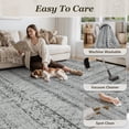 thumbnail image 5 of SIXHOME 5'x8' Area Rugs for Living Room Washable Rugs Boho Geometric Living Room Rug Moroccan Neutral Carpet Non Slip Soft Distressed Rugs for Bedroom Dining Room Office Modern Home Decor Black, 5 of 7