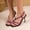 #0063-Purple, variant on Women's Feather Thin High Heels Peep Toe Fur Slippers Mules Lady Pumps Slides Gift
