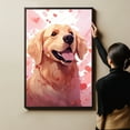 thumbnail image 4 of Golden Retriever Dogs Wall Art, Lovely Dog Canvas Art, Home living room décor, Pets Canvas - Dog Gift Valentines Day for Him and Her, 4 of 4