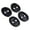 Black, variant on 4Pcs Door Lock Sound Deadener Damper Soundproofing Quiet Buffer Car Part Damping Protector Cushion
