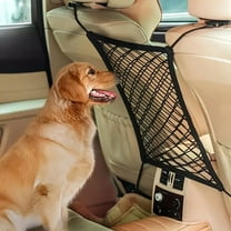 Universal Fit Pet Car Barrier with Safety Mesh and Storage Bag - Black