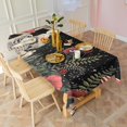 thumbnail image 3 of Red Mushroom Skull Black Pattern Rectangle Tablecloth 60"x102",Waterproof Polyester Rectangle Table Cloth, Wipeable Spillproof Polyester Tablecloth for Dining, Camping, Indoor and Outdoor, 3 of 6