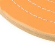 Uxcell 5-Inch Buffing Wheel Polishing for Bench Grinder Tool 1/2-Inch Arbor Hole Cotton Orange 2Pack