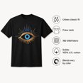 thumbnail image 2 of Women’s Evil Eye Graphic T-Shirt, Unisex Classic Fit Crew Neck Tee, 2 of 8