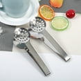 thumbnail image 4 of Tea Bag Tongs - 2pcs Kitchen Craft Tool Stainless Steel Round Tea Bag Tongs Squeezer Holder Grip, 4 of 7