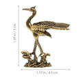 thumbnail image 2 of Luxshiny Escultura De Grulla China En Latón Dorado Para Y Artística, 2 of 7
