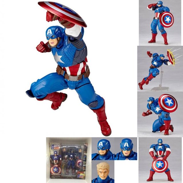 Disney Marvel Deathstroket Chretaguchi Revoltech Deadpool los objetos Carnage Venom Magneto Batman figura de acción de juguete zhangmengya unisex
