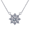 A-Silver, variant on 925 Sterling Silver Solitaire 2 Carats Four Claws Simple Pendant Necklace and Birthday Stone Pendant for Women