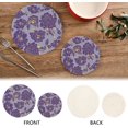 thumbnail image 4 of FREEAMG Rose Round Trivets Pot Holders 2 Pcs, Heat Resistant Cotton Thread Weave Trivets for Hot Dishes, Cooking, Baking, Farmhouse, Kitchen Decor, 4 of 7