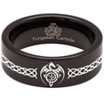 thumbnail image 5 of Celtic Dragon Infinity Knot Tungsten Carbide Ring, 5 of 9