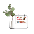 thumbnail image 1 of China National Simbolo patron de referencia Marco De Metal Florero De Cerámica Decoración, 1 of 4