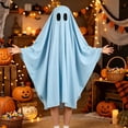 thumbnail image 2 of LIIPEE Kids Halloween Costumes Boys Girls Unisex Cute Ghost Capes Party Dress Up Clothes,5-8 Years, 2 of 4