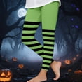 thumbnail image 5 of Guluxicc Girls Leggings Toddler Girl Striped Halloween Leggings Elastic Waist Tights Pants Sizes 3T, Size 8, 5 of 5