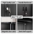 thumbnail image 5 of Metal Storage Cabinet, Locking Cabinet with Adjustable Shelf and 2 Drawers, Metal Cabinets for Office, Home, Garage 36" H x 32" W x 16" D (Black), 5 of 8