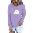 thumbnail image 1 of Blusa de manga larga con estampado informal a la moda para mujer, suéter con bolsillo, sudaderas con capucha Fridja  bvmnju5394, 1 of 7