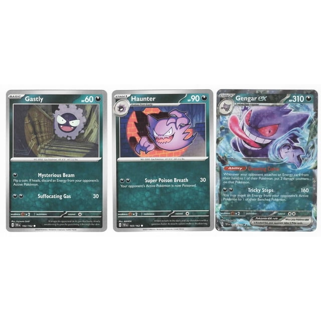 Carta coleccionable Pokémon Gengar ex 104/162 Temporal Forces