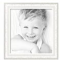 thumbnail image 2 of ArtToFrames 19" x 20" Majestic White Picture Frame, 19x20 inch Silver Wood Poster Frame (WOM-5198),  Pack, 2 of 7