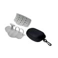 thumbnail image 4 of 1 par de almohadillas antiagarre para barra de levantamiento de pesas, para entrenamiento de fitness en gimnasio. Gris, 4 of 8