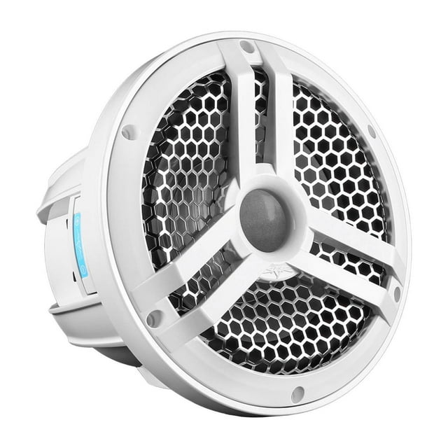 Skar Audio SKM8WD4 Subwoofer marino de 8 pulgadas, 500 W, potencia máxima dual de 4 ohmios (blanco)