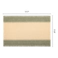 thumbnail image 6 of Farmhouse Placemats Set of 6 Woven Paper Cotton Placemats for Dining Table Decor Indoor Outdoor Kitchen Table Mat Wipe Clean Green 17.7x11.8inch, 6 of 6