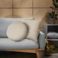 thumbnail image 2 of LR Home Solid Birch Round Throw Pillow, 2 of 9