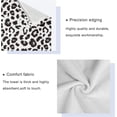 thumbnail image 3 of Bath Towel Sets for Bathroom Hand Towels Fingertip Towels White Leopard Black Cheetah 3 Piece Decorative Soft Cotton Absorbent, 3 of 6