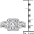 thumbnail image 4 of 1-1/2 Carat T.W. Diamond Single Halo Cluster 14kt White Gold Engagement Ring, 4 of 5