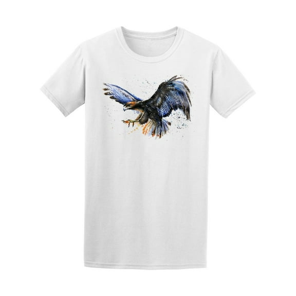 Beautiful Watercolor Eagle T-Shirt Men -Image by Shutterstock, Male 3X-Large