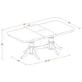 Homestock retro renaissance dining room set walmart