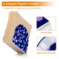 thumbnail image 4 of Table Napkin Holder, One Sizex1 Kitchen Napkin Holder Acrylic Napkin Holder Restaurant Napkin Holder Pretty Purple Leaves, 4 of 9