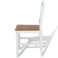 thumbnail image 3 of vidaXL Dining Chairs 6 pcs White Pinewood, 3 of 4
