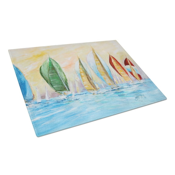 Caroline's Treasures Reggatta Glass Cutting Board Large
