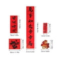 thumbnail image 2 of Luxshiny 32-Piece Red Chinese New Year Couplets Set with Fu Banner, Happiness Symbols, and Horse Year Decorations, 2 of 6